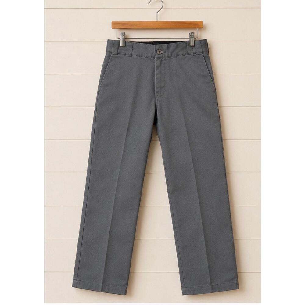 Dickies Skateboarding Work Pants Mens 30x30 Gray Straight Fit Chino Skate Y2K